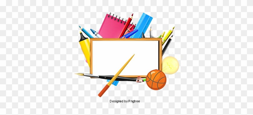 Background Of School Supplies, School Clipart, Ppt, - School #1340075