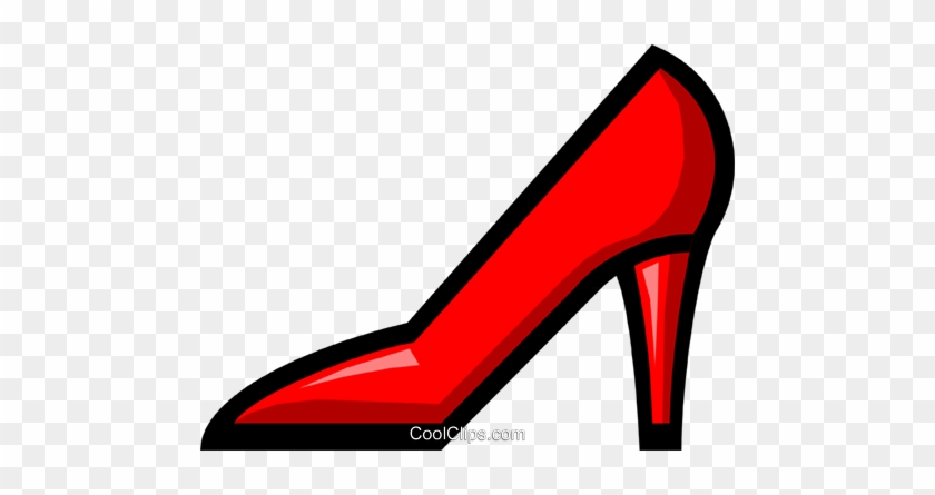 Lady's Shoes Royalty Free Vector Clip Art Illustration - Animated High Heels Shoes #1340096