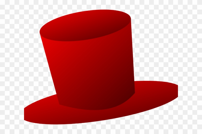 Top Hat Clipart Vector - Clip Art Red Top Hat #1340203