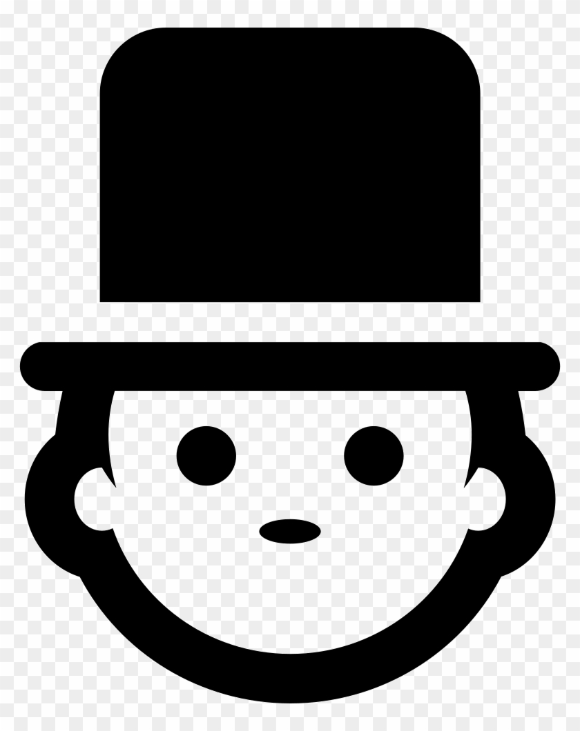 Png File - Smiley Face With A Top Hat #1340224