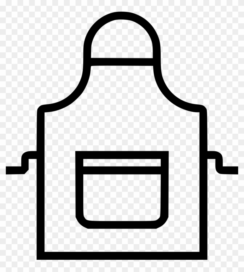Banner Library Png Icon Free Download - Black And White Apron Icon #1340239