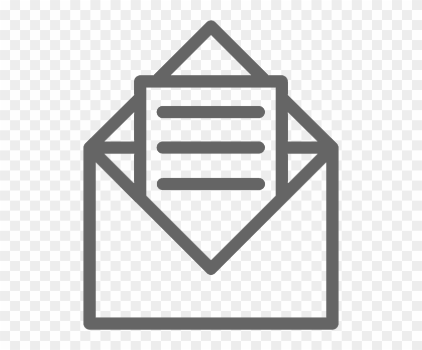 Email Icon - Black And White Cabin Clipart #1340272