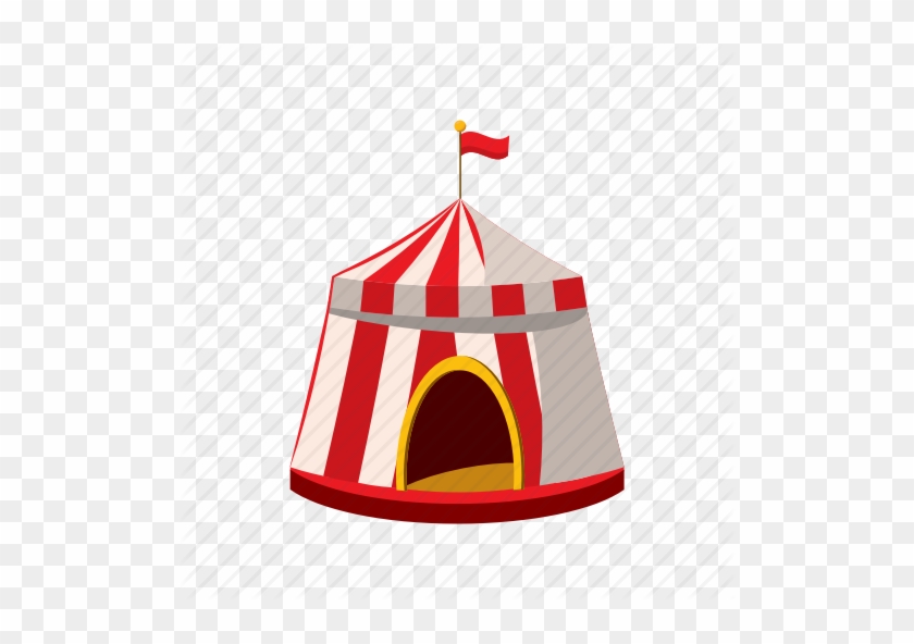 Cartoon Carvival Tent Transparent Clipart Tent Clip - Circus #1340311