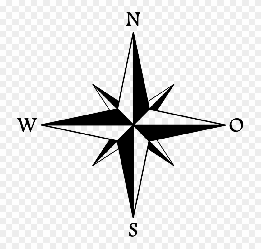 Wind Rose Compass Rose Cardinal Direction - Rosa Dos Ventos Png #1340325