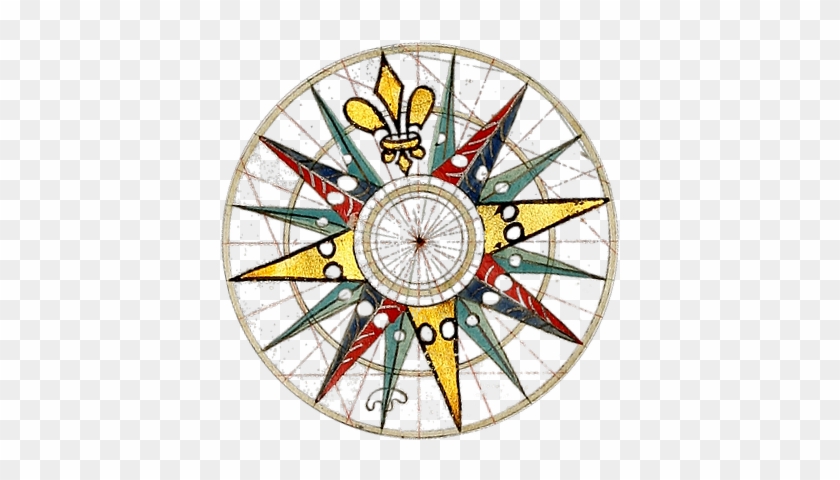 Clipart Compass Rose 2 - Transparent Background Compass Rose Vintage Steampunk #1340331