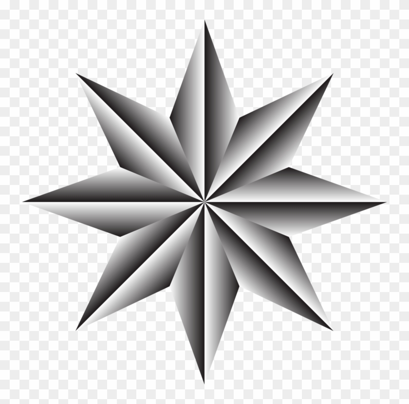 Compass Rose Nautical Star North Drawing - City Of Bethlehem Pa Star #1340336