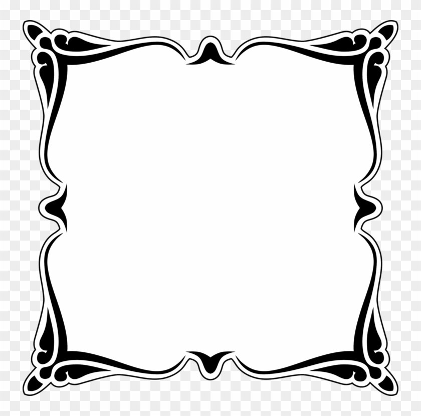 Black And White Decorative Arts Picture Frames Ornament - Decorative Arts #1340339