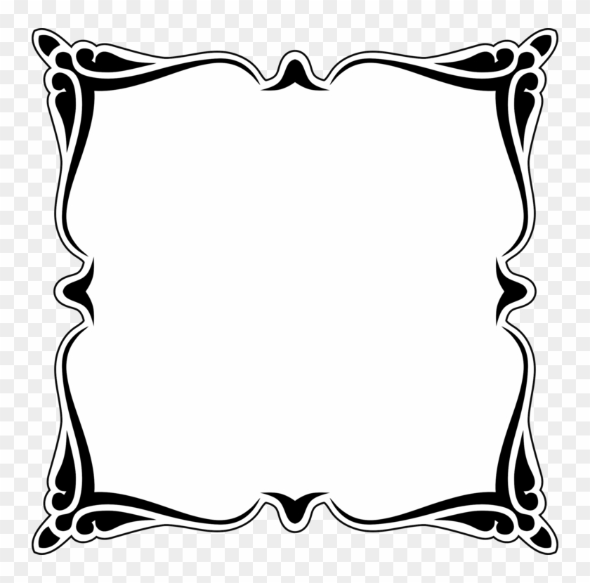 Black And White Decorative Arts Picture Frames Ornament - Decorative Arts #1340339