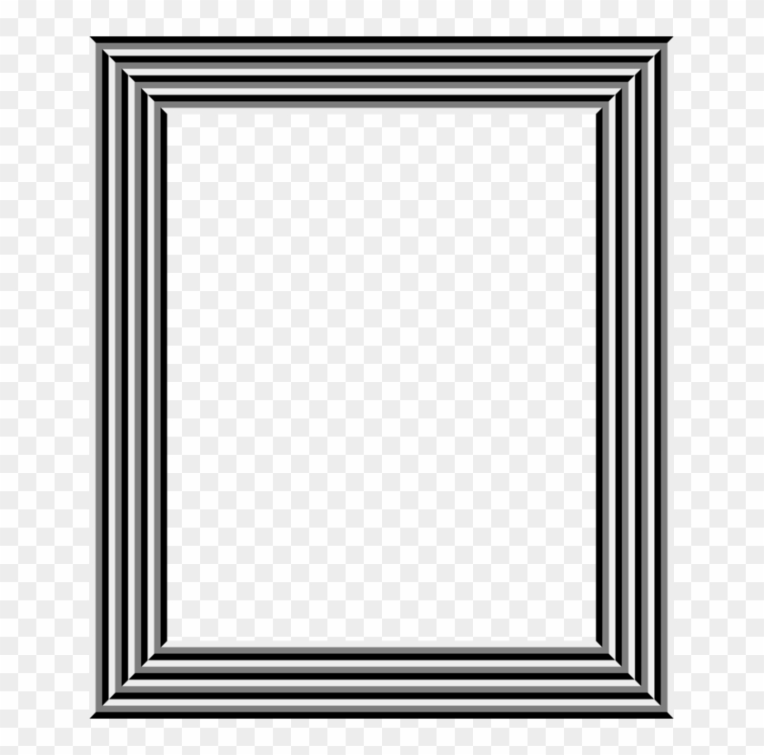 Picture Frames Op Art Optical Illusion Black And White - Grey Photo Frame Transparent #1340363