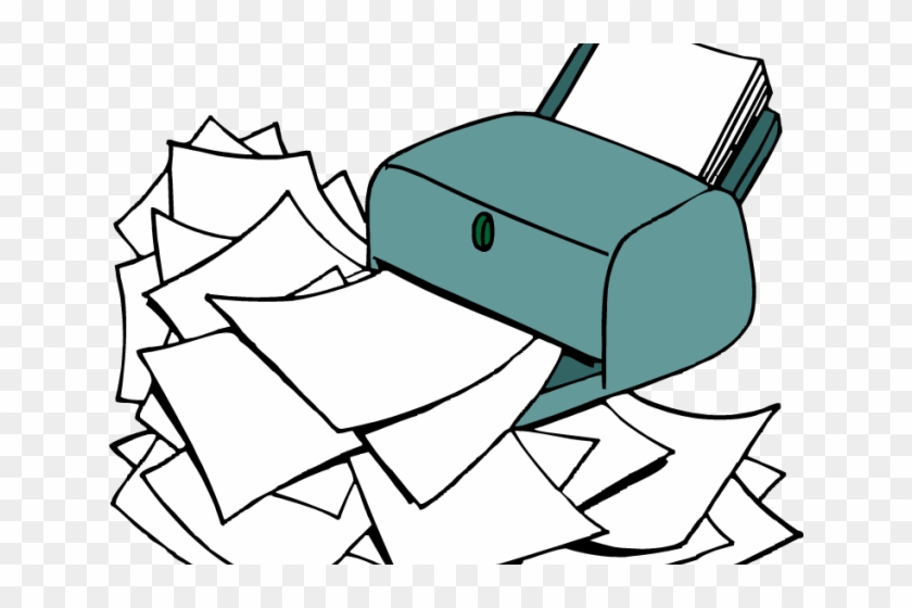 Save Paper Cliparts - Cartoon Printer With Paper - Free Transparent PNG  Clipart Images Download