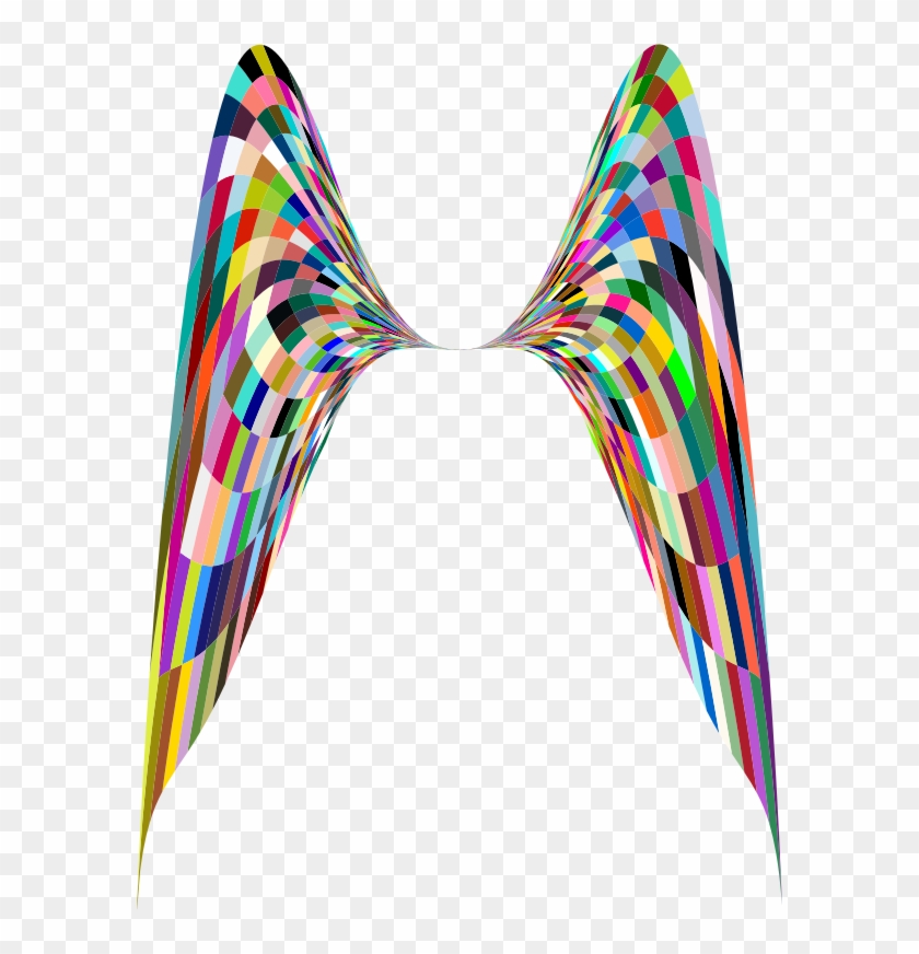 Download Geometric Angel Wings Clipart Clip Art Line - Colorful Angel Wings Png #1340418