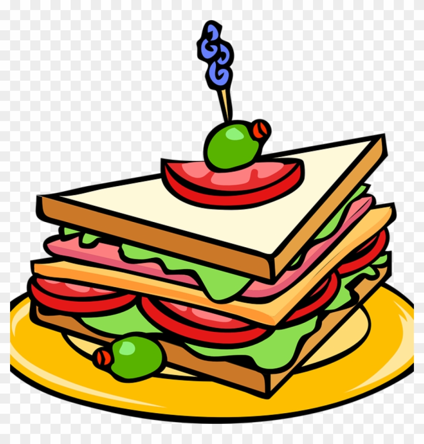 Party Food Clipart Party Food Clipart Sandwich Food - Sandwich Clip Art #1340436