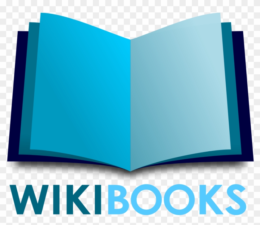 Wikibooks Open Book Leaning6 - Open Book Logo Design Png #1340479