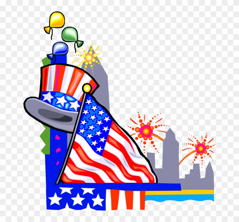 Vector Illustration Of Independence Day 4th Fourth - Us 4th Of July Border #1340481