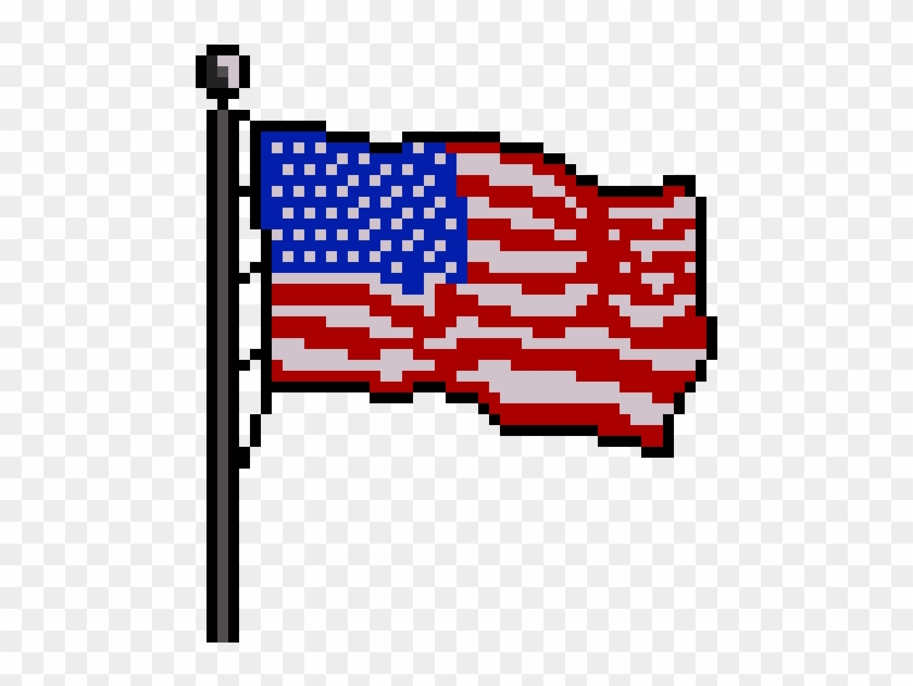 American Flag - Us Flag Pixel Art #1340515