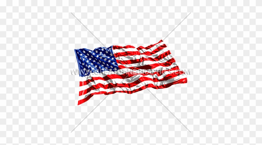 Wavy American Flag - Flag Of The United States #1340527
