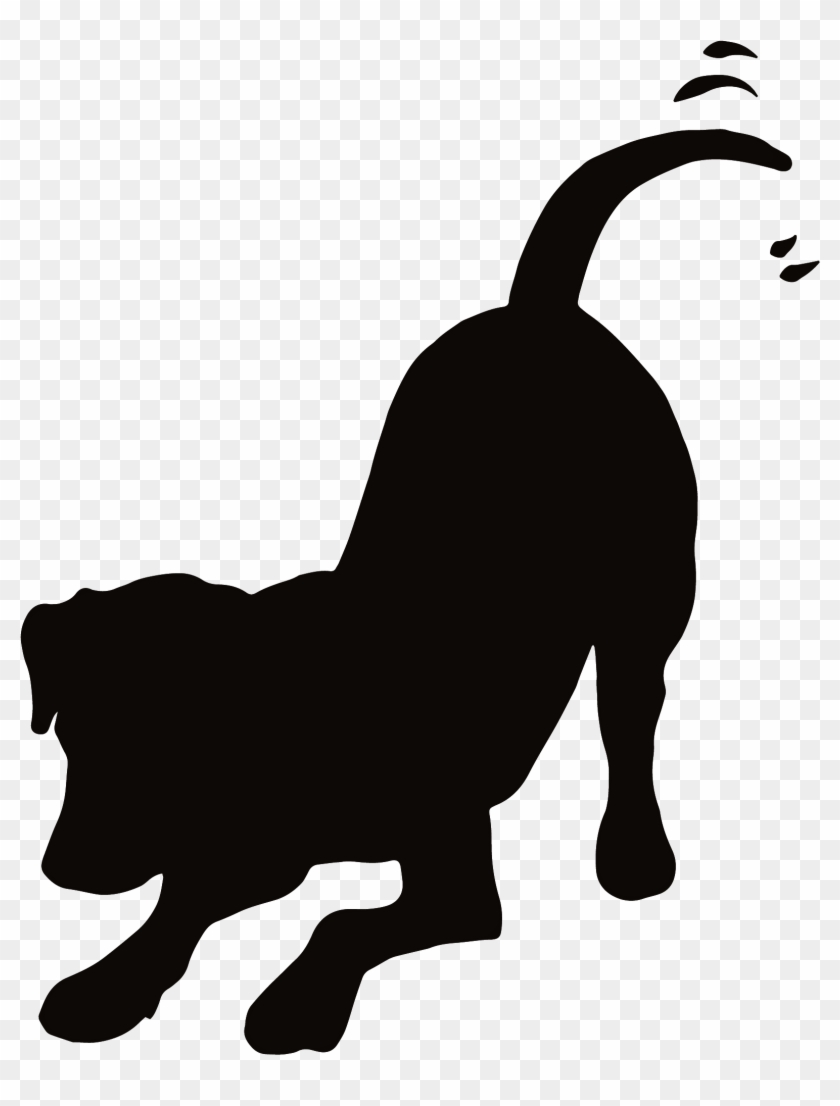 Spiritual Meditation, Silhouette Clip Art, Kittens - Dog Playing Silhouette #1340538