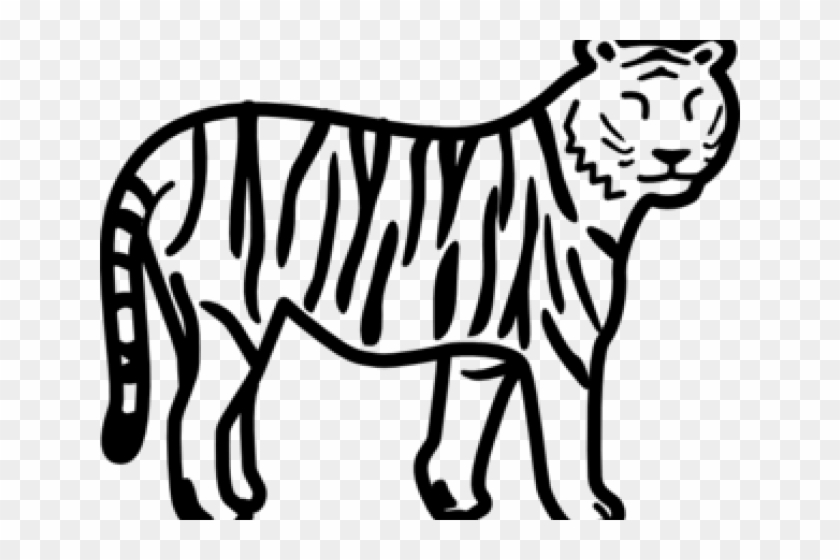 Animal Clipart Black And White - Tiger Images Black And White #1340545