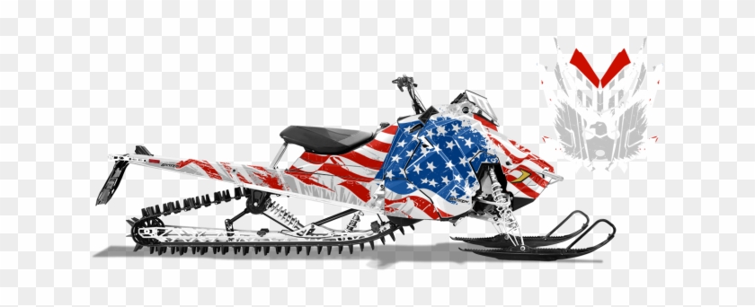 Axys Rmk American Flag - American Flag Snowmobile Wrap #1340546