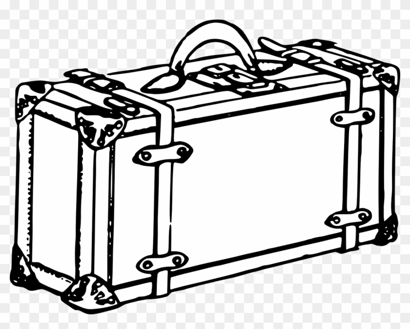 Vintage Suitcase Line Drawing #1340630
