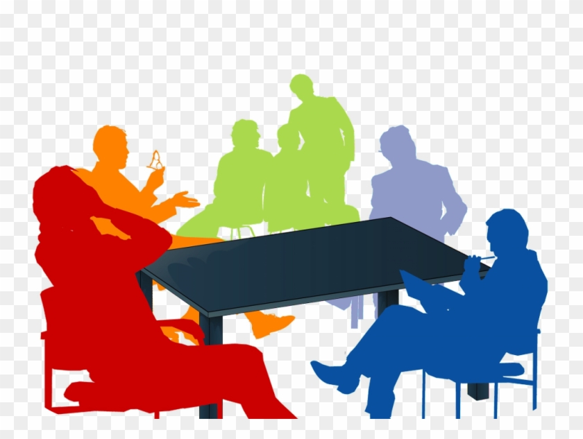 Table, Business, People, Meeting, Silhouettes - Root Cause Analysis Clipart #1340637