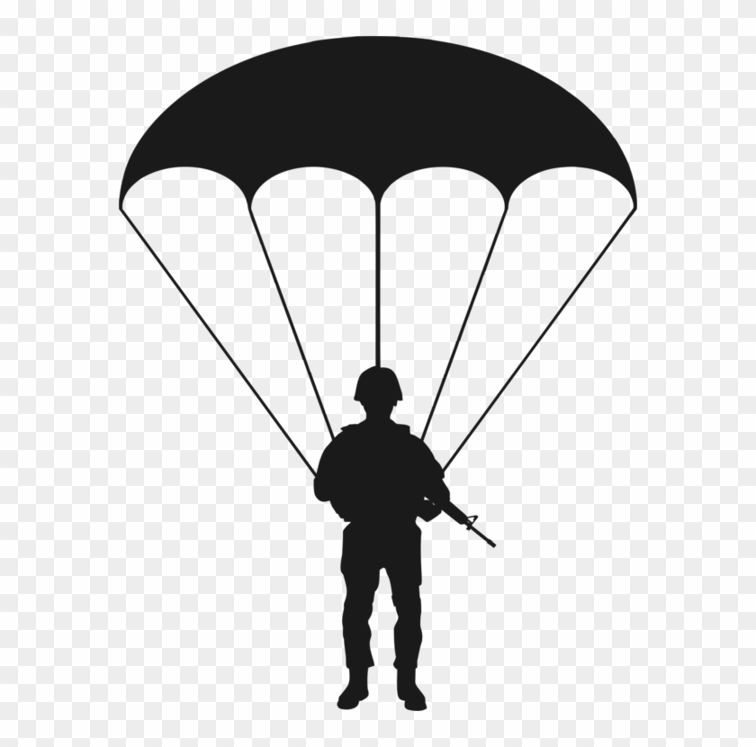 All Photo Png Clipart - Paratrooper Silhouette #1340664