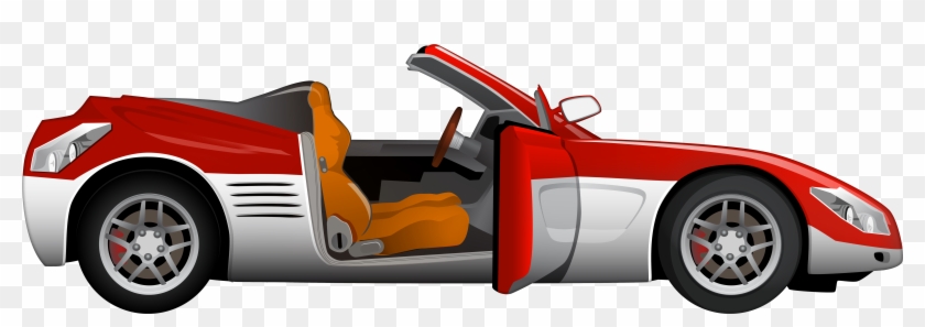 Red Cabriolet Sport Car Png Clip Art - Red Cabriolet Sport Car Png Clip Art #1340702