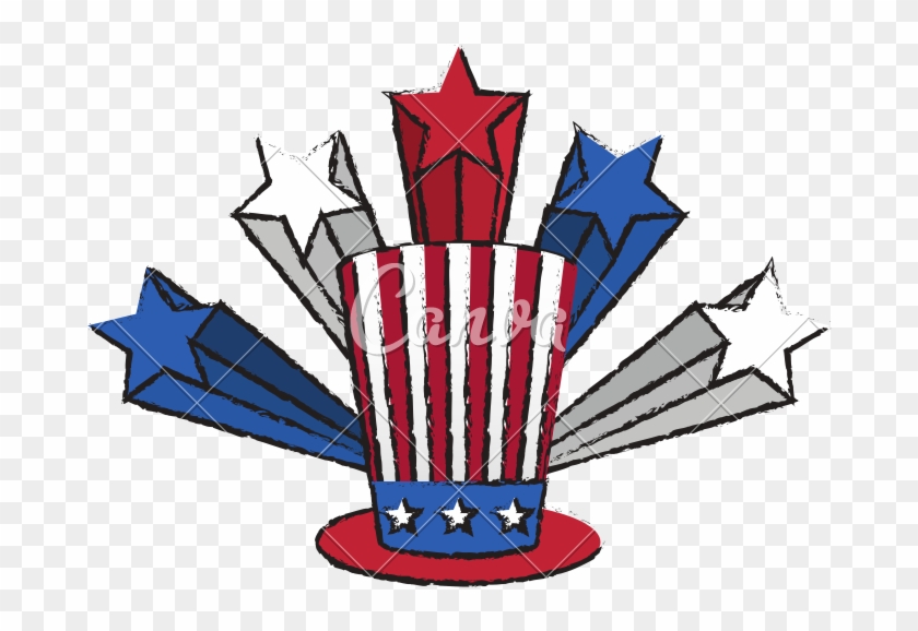 United States Patriotic Top Hat Symbol - Design #1340779