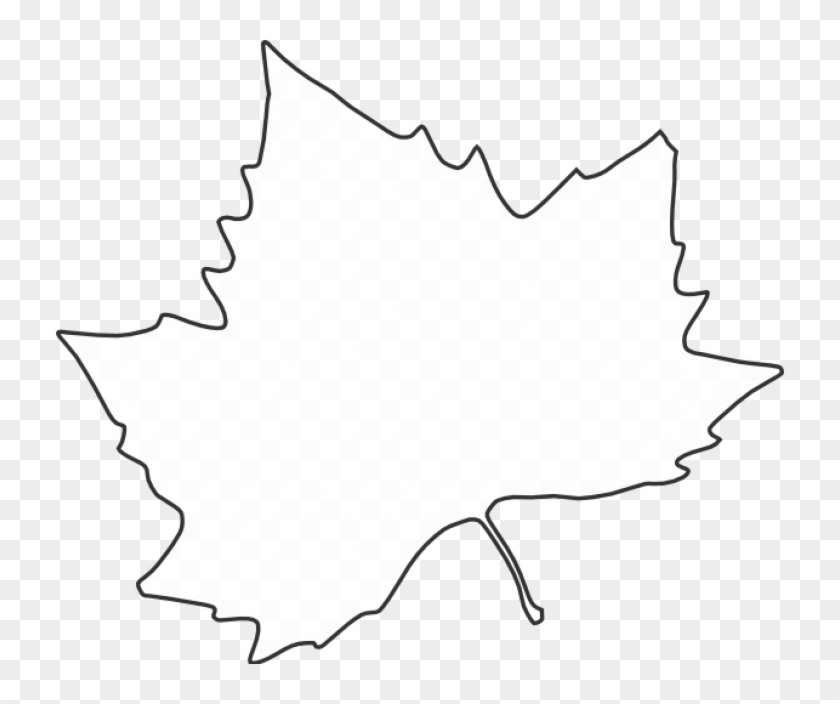 Permalink To Leaf Outline Clipart Wave Clipart - Black And White Autumn Leaves Png #1340817