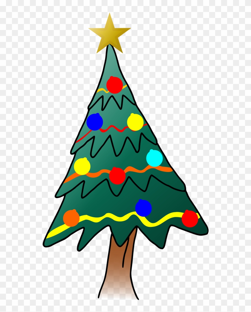 Cartoon Christmas Tree Cartoon Christmas Tree, Christmas - Christmas Tree #1340873