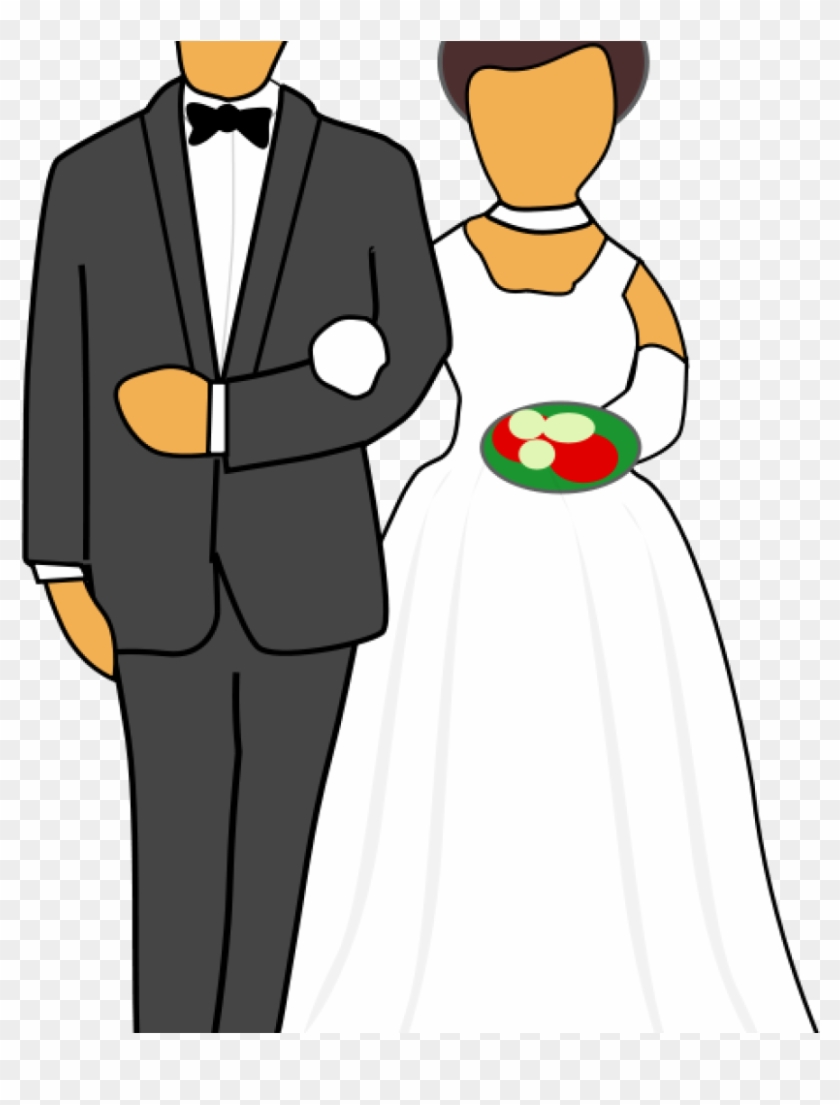 Wedding Couple Clip Art Free Clipart Wedding Couple - Husband And Wife Transparent #1340894