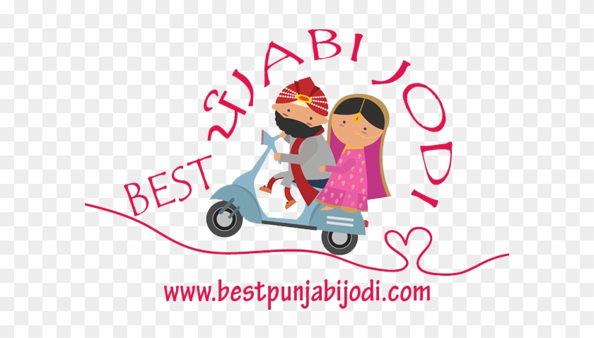 Bride Clipart Sikh - Cute Cartoon Wedding Sardar Couple #1340903