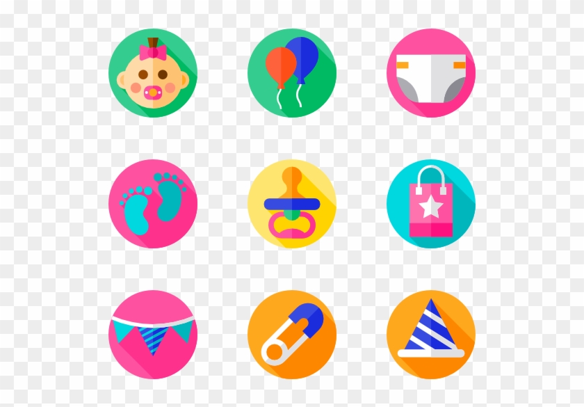 Icons Free Baby - Baby Shower Icon Png #1340919