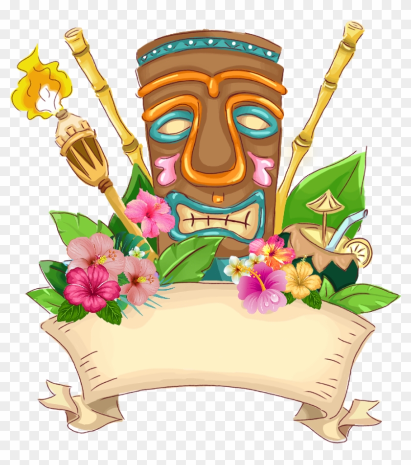 Tiki Hawaii Vector Png #1340946