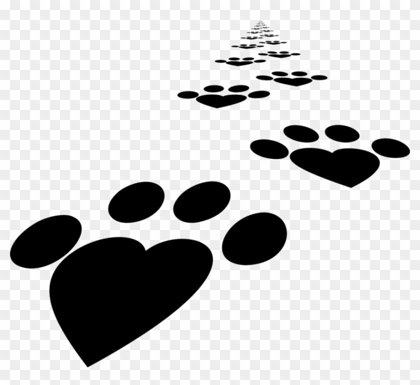 Line Point Black M Paw - Clip Art #1340964