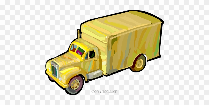 Moving Truck Royalty Free Vector Clip Art Illustration - Truck #1341011