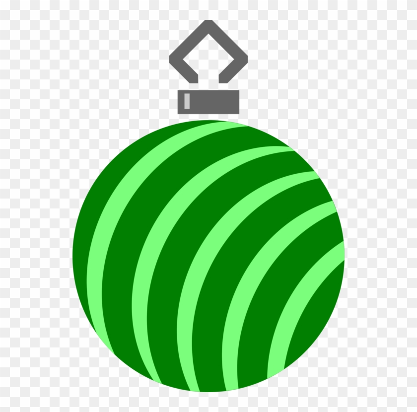 Christmas Ornament Ball Santa Claus Christmas Day Green - Christmas Ornament #1341027