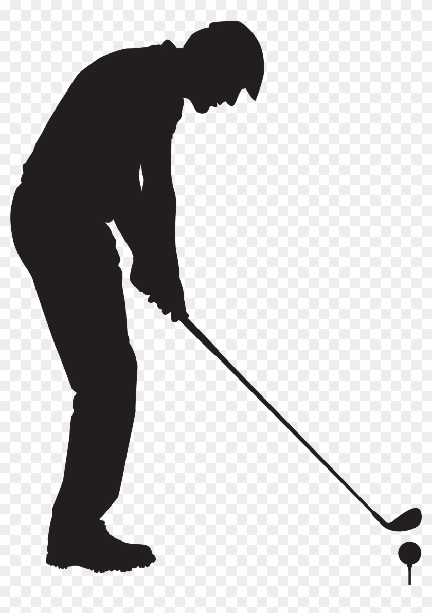 Golf Clipart Png Regarding Golf Clipart - Golf Player Clipart Black And White #1341075