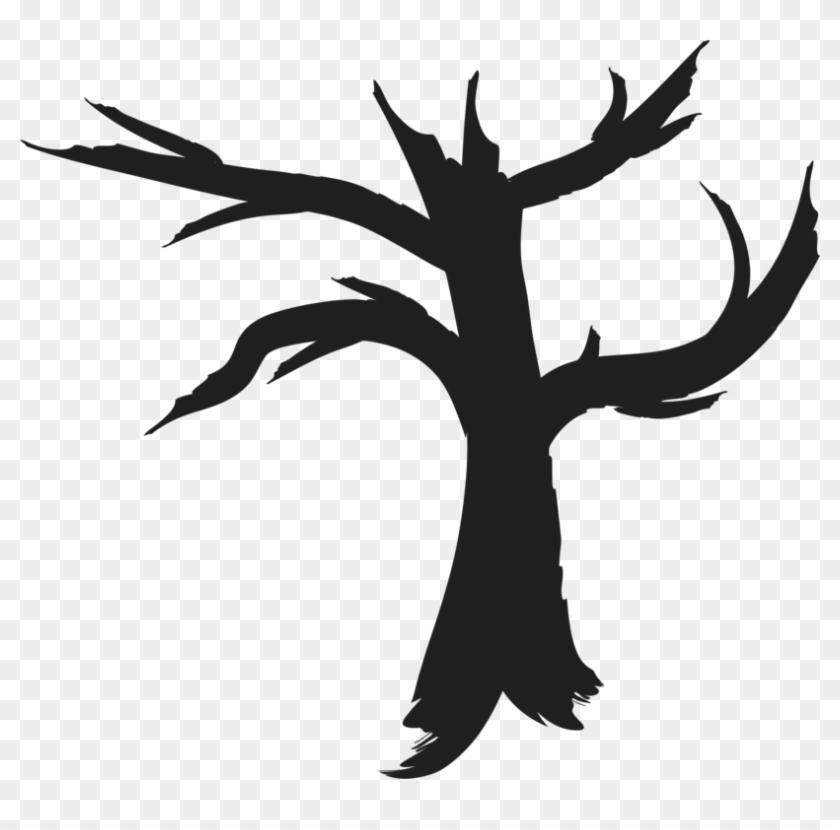 Tree Computer Icons Drawing Silhouette Art - Dead Tree Clip Art Png #1341110