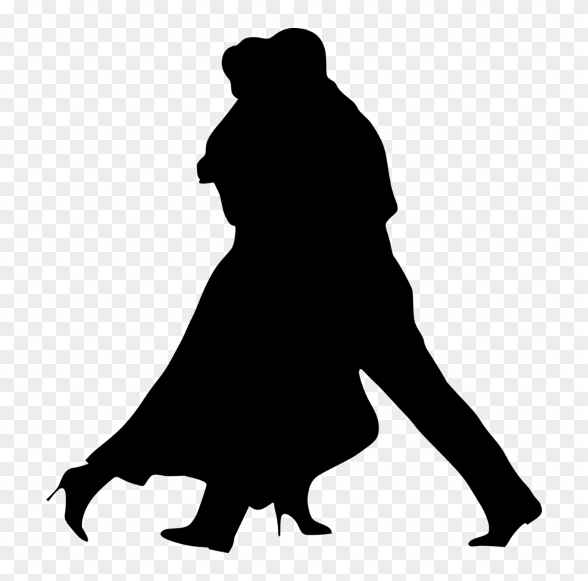 Argentine Tango Ballroom Dance Silhouette - Tango Silhouette #1341197