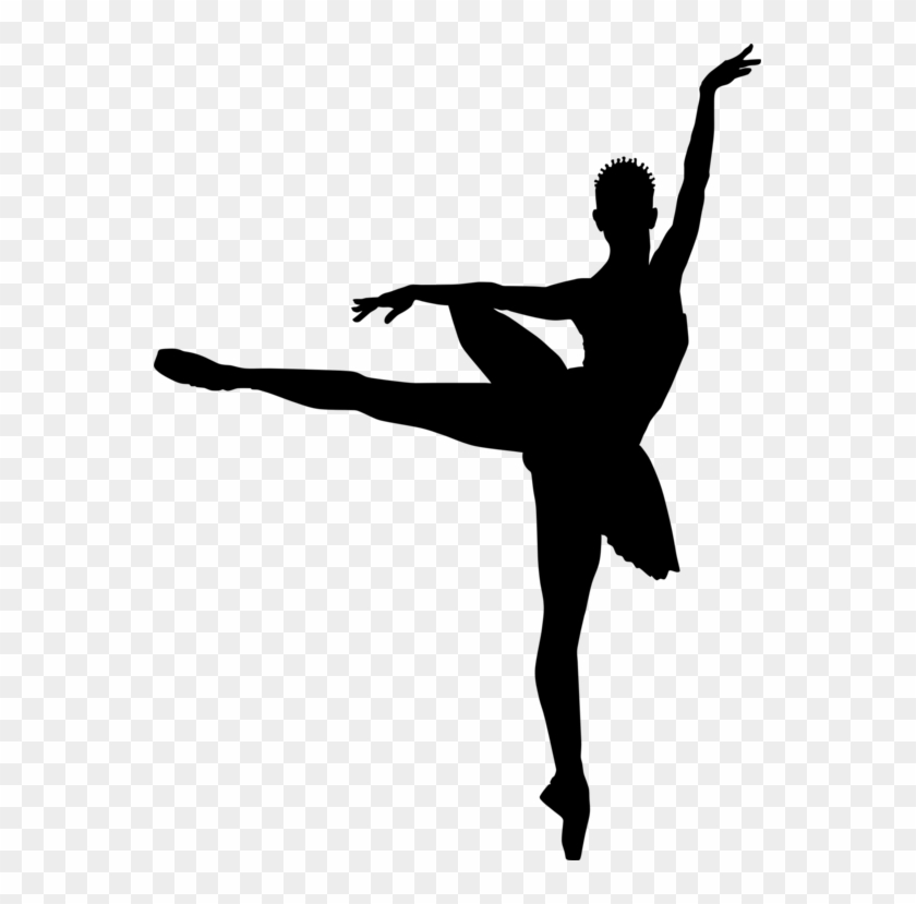 Ballet Dancer Silhouette Little Ballerina - Ballerina Silhouette Png Transparent Background #1341209