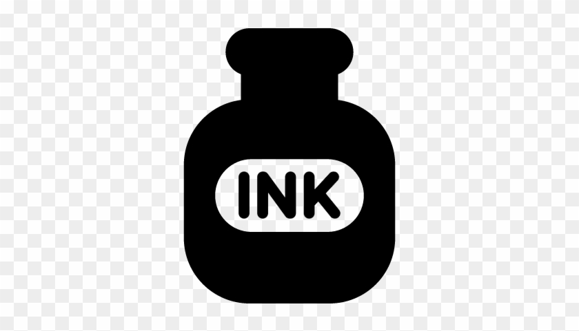 Ink Bottle Free Vectors, Logos, Icons And Photos Downloads - Clipart Of An Ink Bottle #1341261