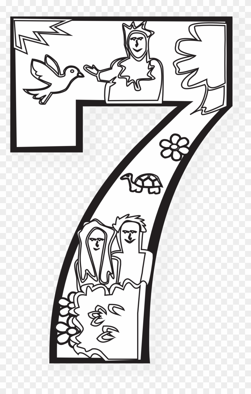 This Kind Of On Line Coloring Page For Children Will - Days Of Creation Day 7 #207755