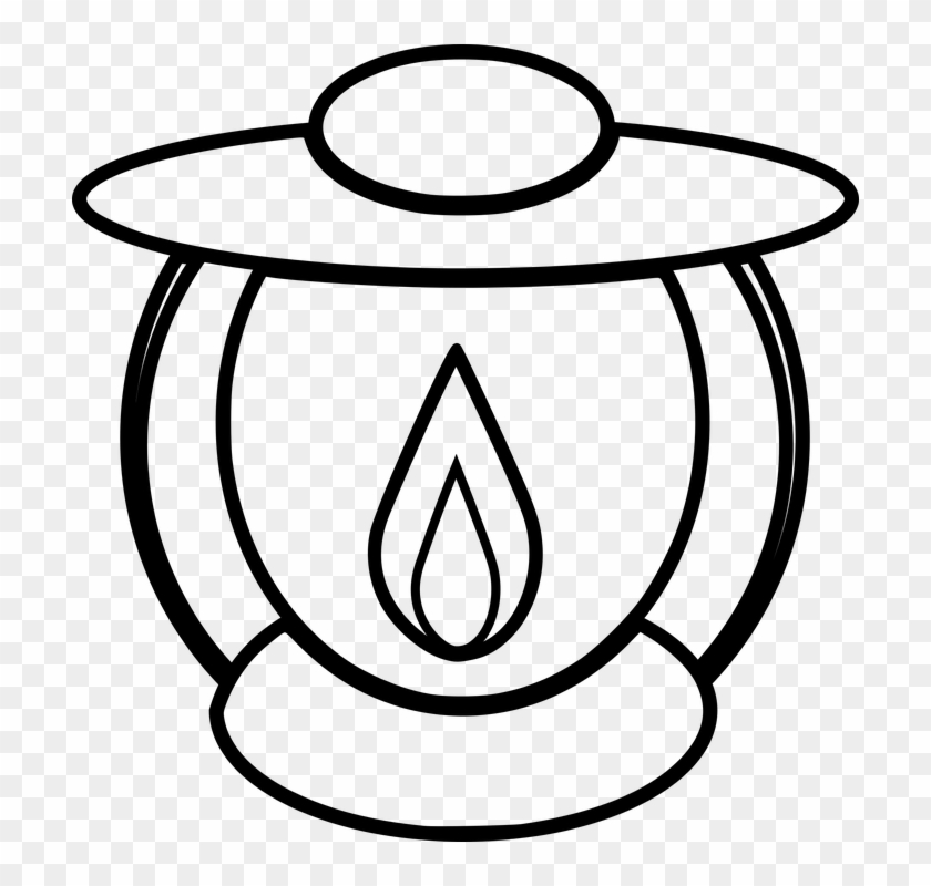 Oil Lamp Clipart Biblical - Mewarnai Gambar Lampu Teplok #207763