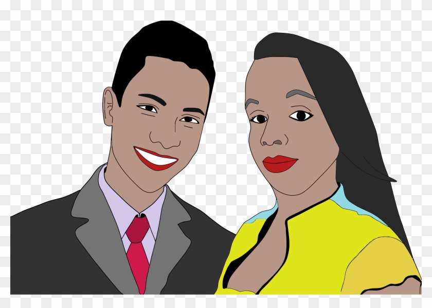 Black And White Man Woman Clipart Cliparts Others Art - Clipart Woman And Man #207830