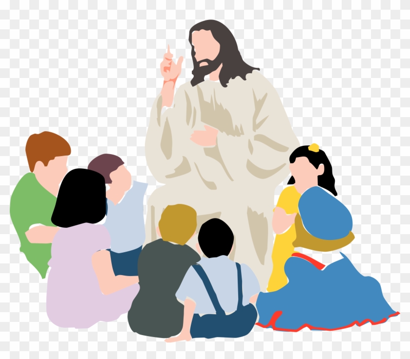 Bible Teaching Of Jesus About Little Children Rite - Jesus Teaching Clip Art #207890