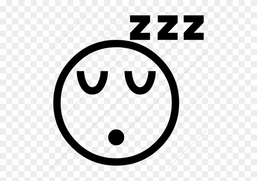 Classic Emoticons Sleeping Face Icon - Emoji Domain #207982