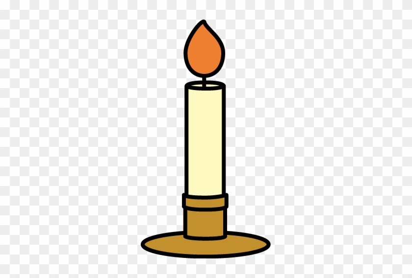 Candle - Candle With Candle Holder Clipart #208110