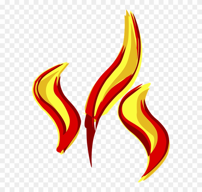 Pentecost Is June 4 Wear Red To Church - Cartoon Flames Transparent #208174
