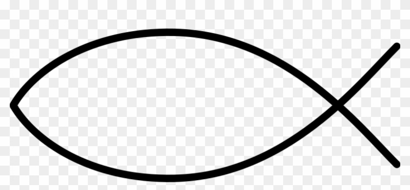 Christian Fish Symbol Clip Art - Simple Fish Outline #208225